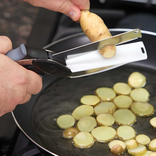 2-in-1 Steel Smart Clever Cutter | The Ultimate Kitchen Prep Tool