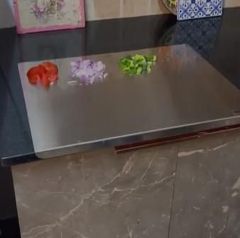Premium Stainless Steel Chopping Board | Rust-Resistant & Durable