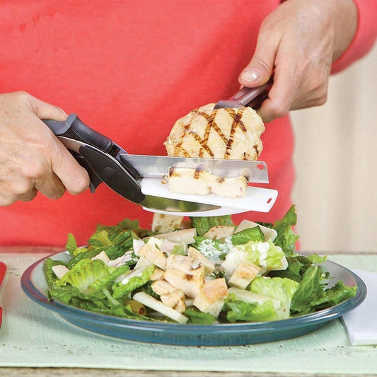 2-in-1 Steel Smart Clever Cutter | The Ultimate Kitchen Prep Tool