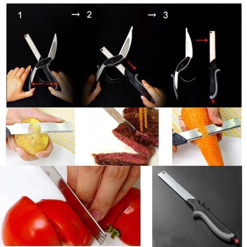 2-in-1 Steel Smart Clever Cutter | The Ultimate Kitchen Prep Tool