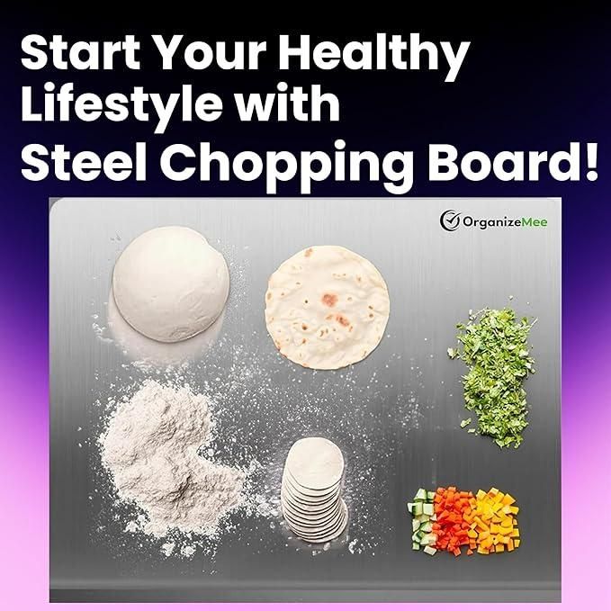 Premium Stainless Steel Chopping Board | Rust-Resistant & Durable
