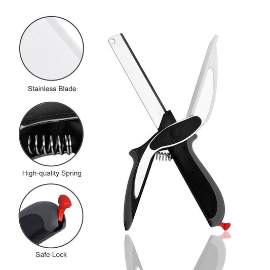 2-in-1 Steel Smart Clever Cutter | The Ultimate Kitchen Prep Tool